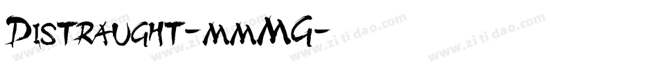 Distraught-mmMG字体转换