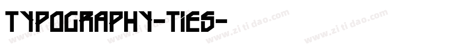 Typography-ties字体转换