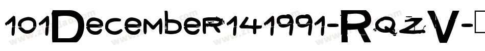101December141991-RqzV字体转换