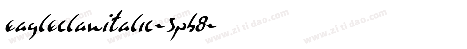 EagleclawItalic-5pB8字体转换