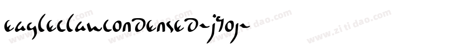 EagleclawCondensed-J9Oj字体转换