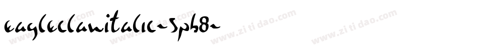 EagleclawItalic-5pB8字体转换