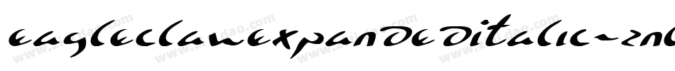EagleclawExpandedItalic-zn03字体转换