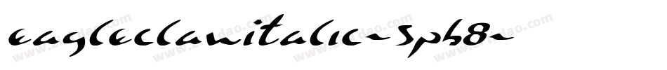 EagleclawItalic-5pB8字体转换