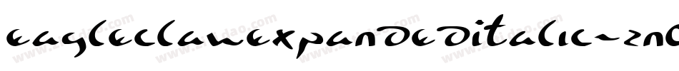 EagleclawExpandedItalic-zn03字体转换