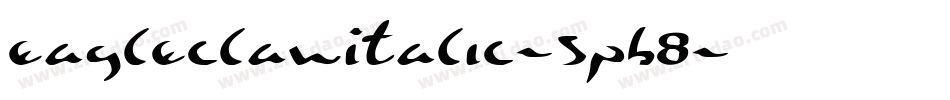 EagleclawItalic-5pB8字体转换