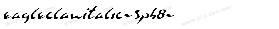 EagleclawItalic-5pB8字体转换