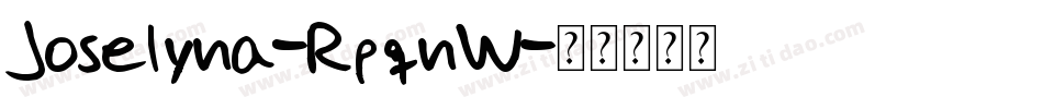 Joselyna-RpqnW字体转换