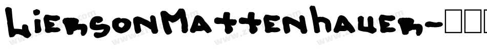 LiersonMattenhauer字体转换