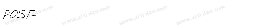 POST字体转换