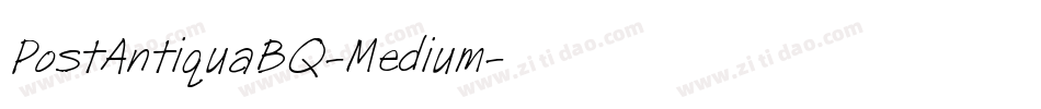 PostAntiquaBQ-Medium字体转换