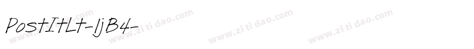 PostItLt-1jB4字体转换