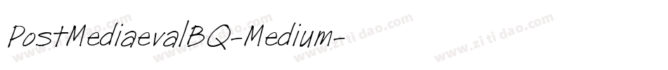 PostMediaevalBQ-Medium字体转换