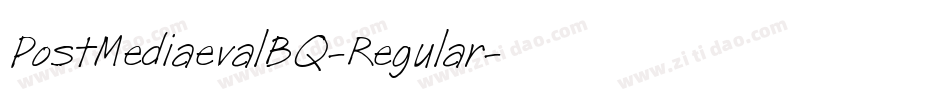 PostMediaevalBQ-Regular字体转换