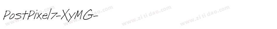 PostPixel7-XyMG字体转换