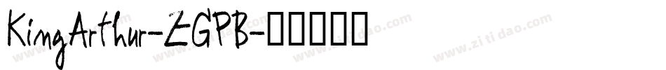 KingArthur-ZGPB字体转换