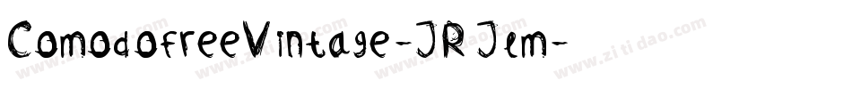 ComodofreeVintage-JRJlm字体转换