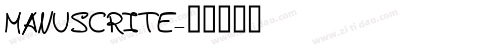 MANUSCRITE字体转换