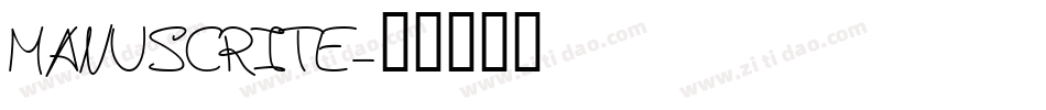 MANUSCRITE字体转换