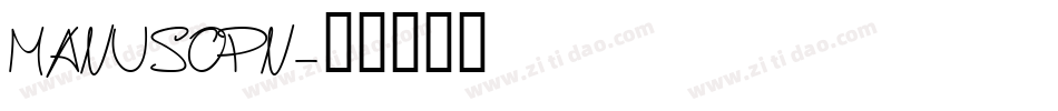 MANUSOPN字体转换
