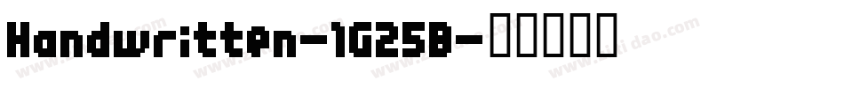 Handwritten-1G25B字体转换
