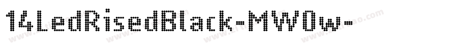 14LedRisedBlack-MW0w字体转换