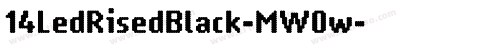 14LedRisedBlack-MW0w字体转换