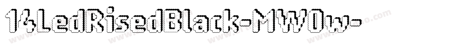 14LedRisedBlack-MW0w字体转换
