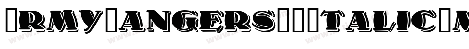 ArmyRangers3DItalic-m9Xv字体转换