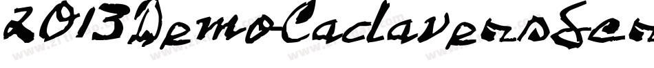 2013DemoCadaversScriptPreRelease-GoxZ字体转换