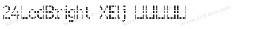 24LedBright-XElj字体转换
