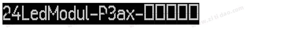 24LedModul-P3ax字体转换