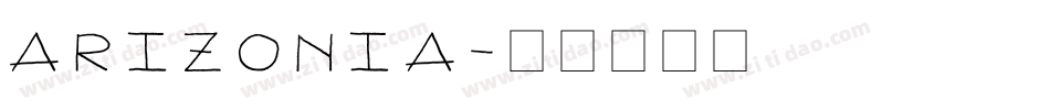 arizonia字体转换