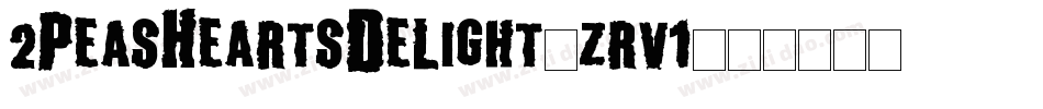 2PeasHeartsDelight-zrv1字体转换