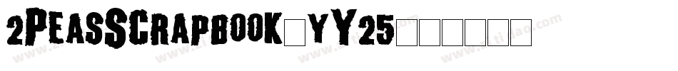 2PeasScrapbook-yY25字体转换