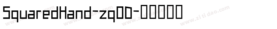 SquaredHand-zqOD字体转换