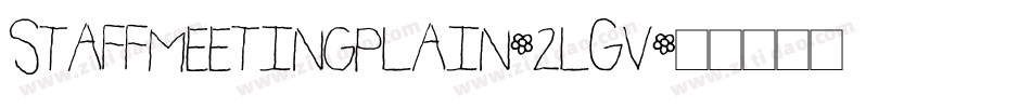Staffmeetingplain-2lGv字体转换