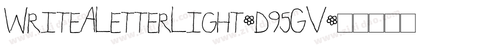 WriteALetterLight-d95GV字体转换