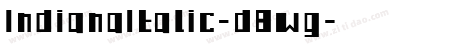 IndianaItalic-d8wg字体转换