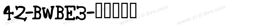 42-BWBe3字体转换