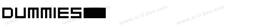 Dummies字体转换