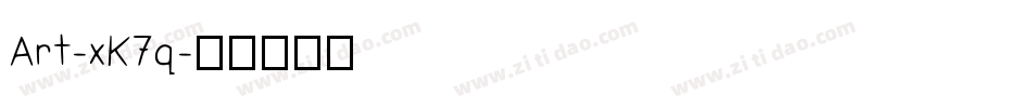 Art-xK7q字体转换