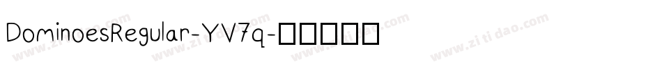 DominoesRegular-YV7q字体转换
