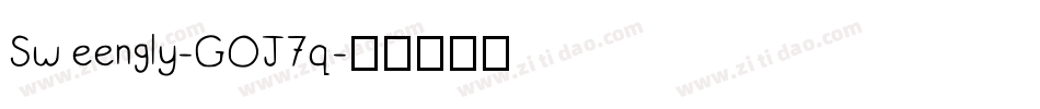 Sweengly-GOJ7q字体转换