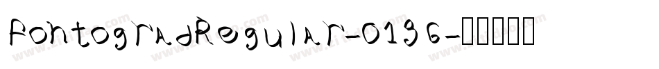 FontogradRegular-O136字体转换