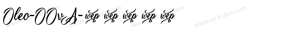 Oleo-OOvA字体转换