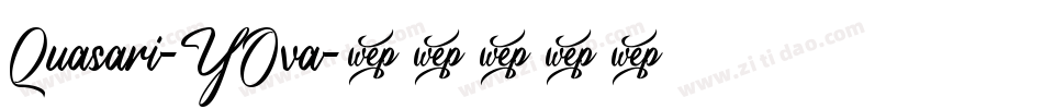 Quasari-YOva字体转换