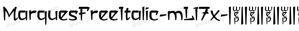 MarquesFreeItalic-mL17x字体转换