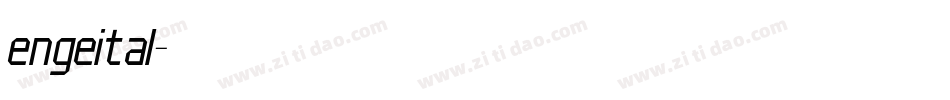 engeital字体转换