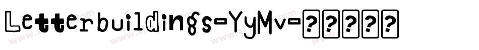 Letterbuildings-YyMv字体转换